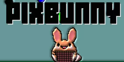 Banner for PixBunny showcasing key game features